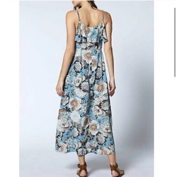 Sanctuary Maxi Floral Blue Dress Size Small - Picture 2 of 6